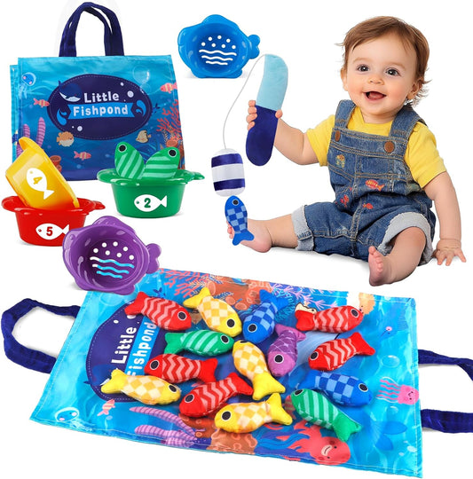 Montessori Fishing Toy Set – 22 PCS Educational Gift for Toddlers