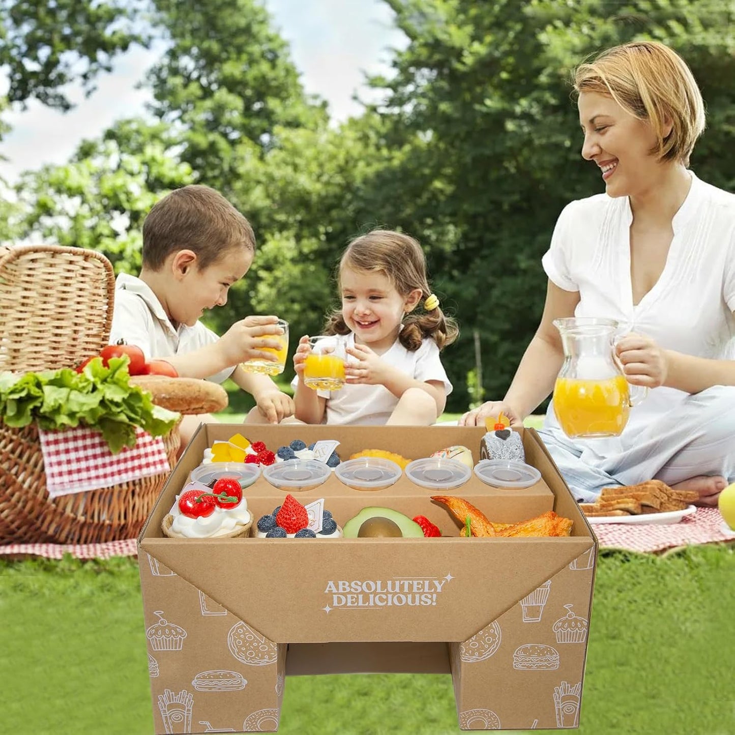 10-Pack Kraft Paper Pastry Boxes with Lids Leak-Proof, Microwave Safe, Stackable