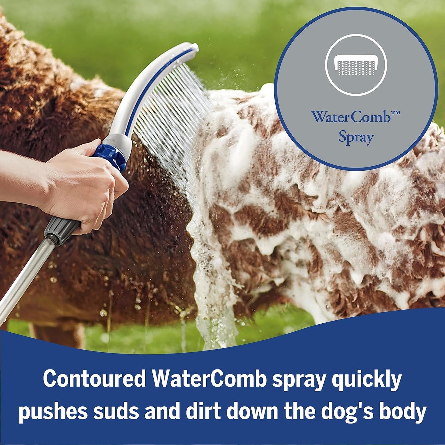 Pet Wand Pro Dog Shower Sprayer with Hose