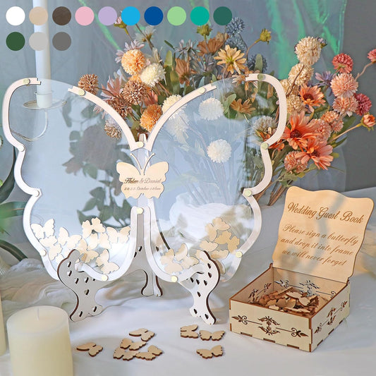 14-Color Butterfly Guest Book Alternative – A Perfect Keepsake for Your Special Event