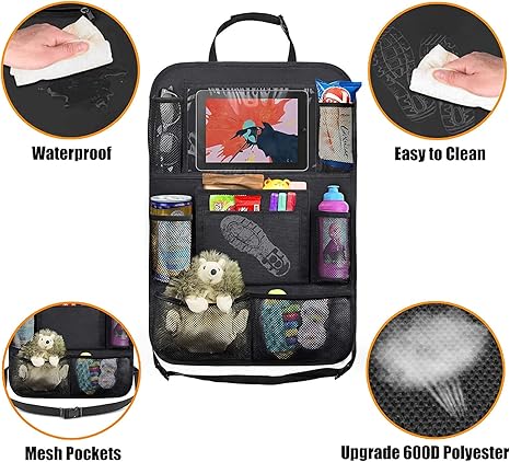 Multi-Functional Car Seat Back Organizer – Large Capacity Hanging Bag | Fits All Vehicles, Durable & Waterproof