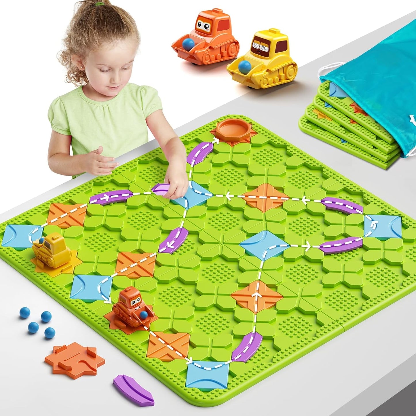 Children's Board Game STEM Learning Toy – Logic Puzzle Set with 200+ Challenges & 4 Difficulty Levels