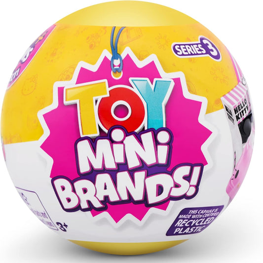 Toy Mini Brands Series 3 Collector's Kit – Mystery Capsules with Real Miniature Collectibles