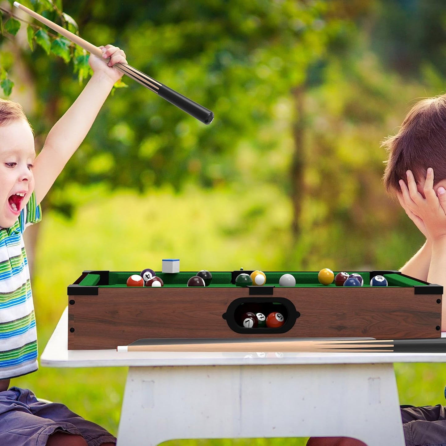 Mini Desktop Pool Table Set – Portable Pool Game for Family Fun
