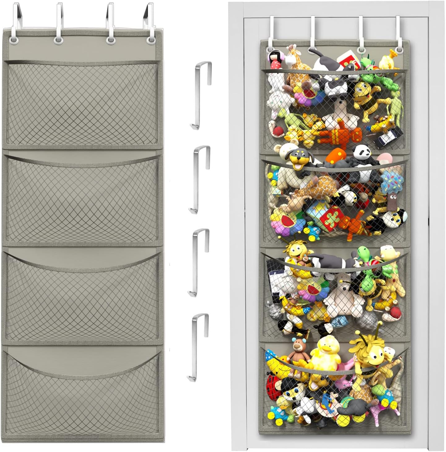 Plush Toy Storage Bag – Over-the-Door Hanging Organizer