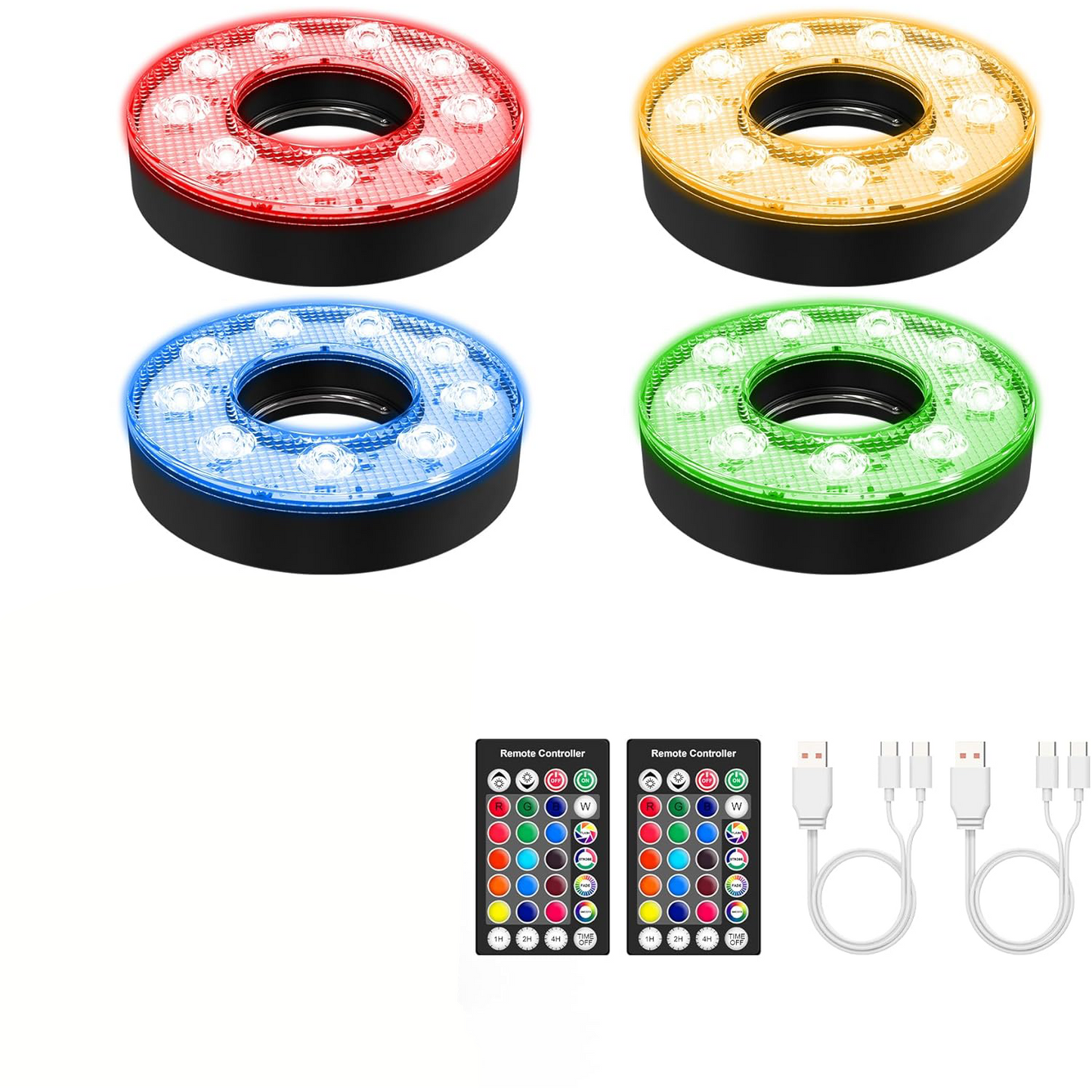 Rechargeable LED Golf Hole Lights – Waterproof Remote-Control Cup Lamps