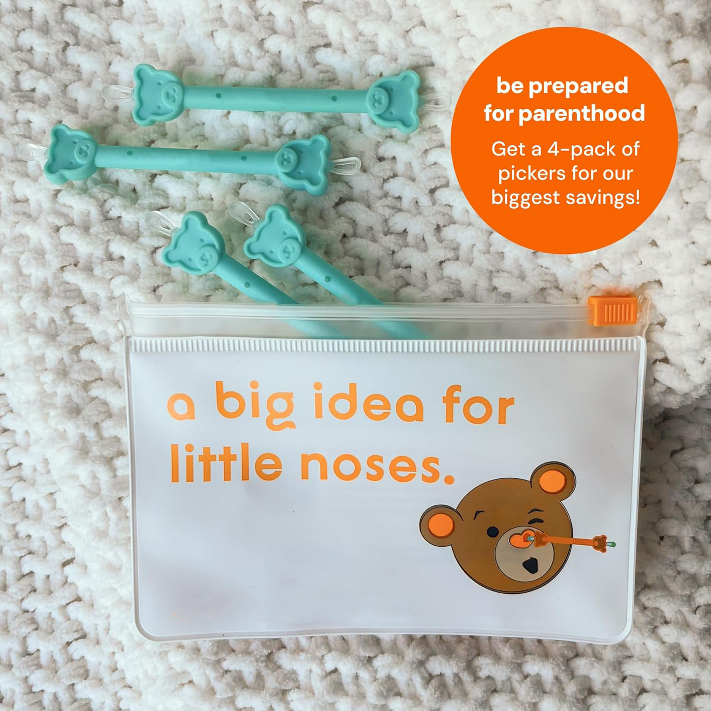 Baby Nose Cleaner & Earwax Removal Tool – Safe Dual-Ended Design for Newborns and Toddlers