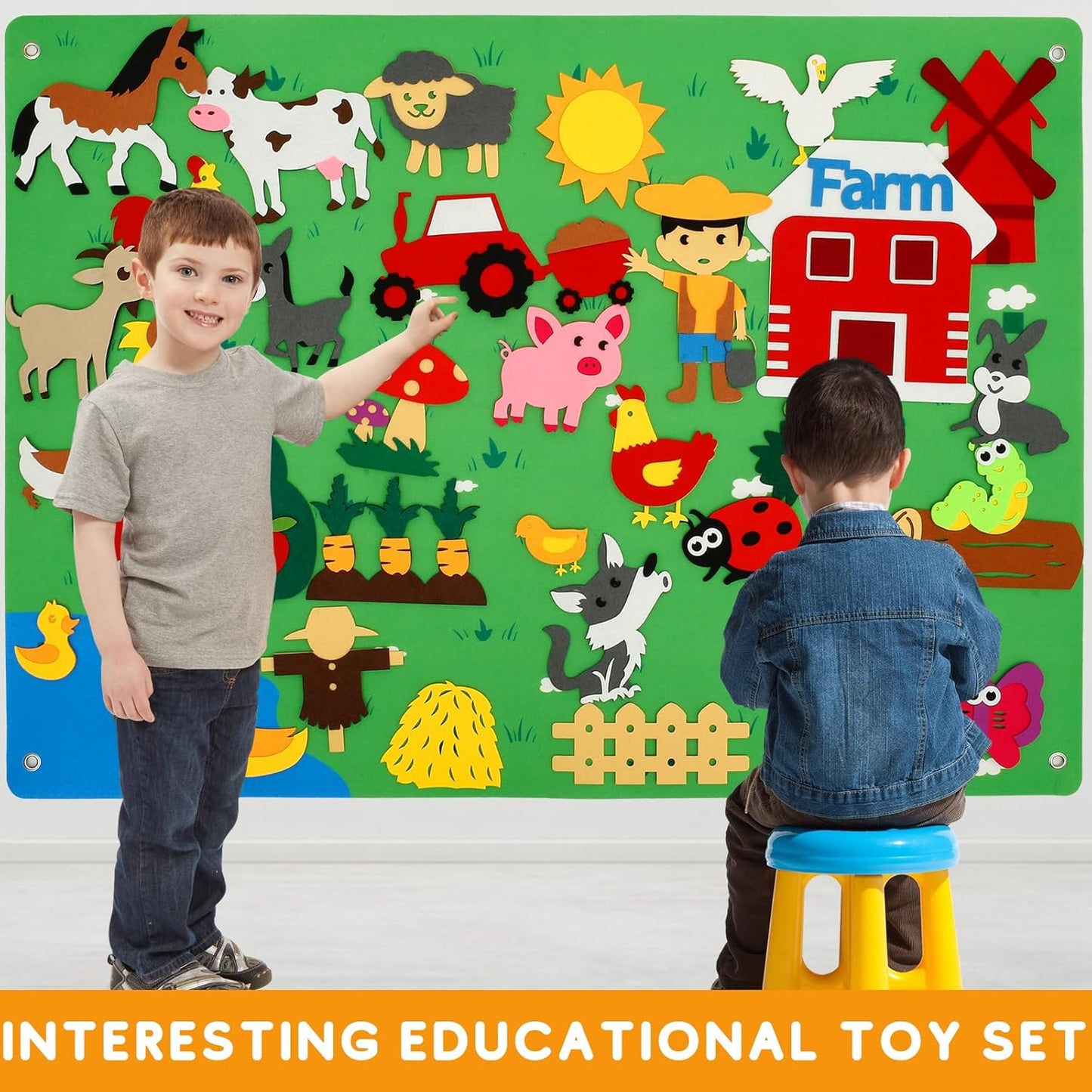 Felt Activity Play Mat – Creative Montessori DIY Game Board