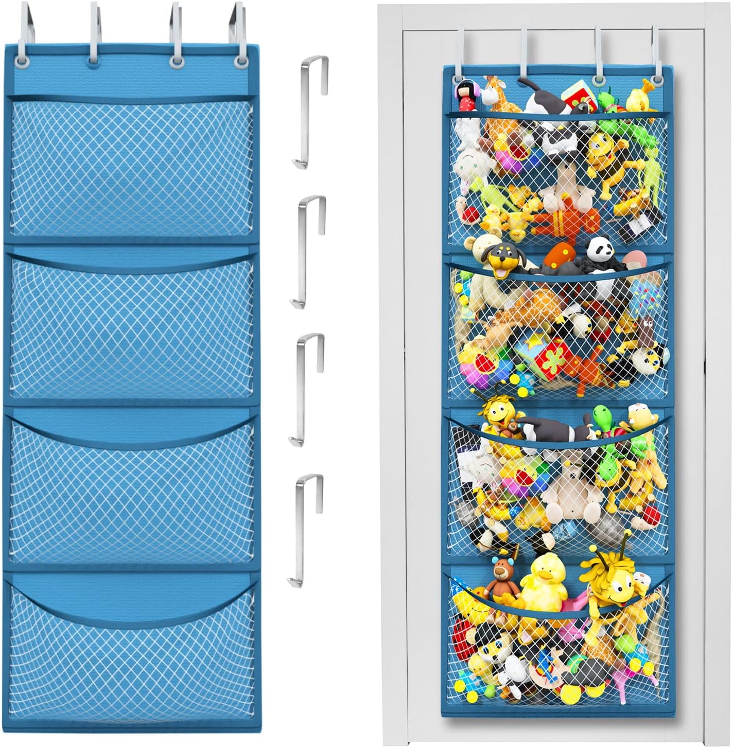 Plush Toy Storage Bag – Over-the-Door Hanging Organizer