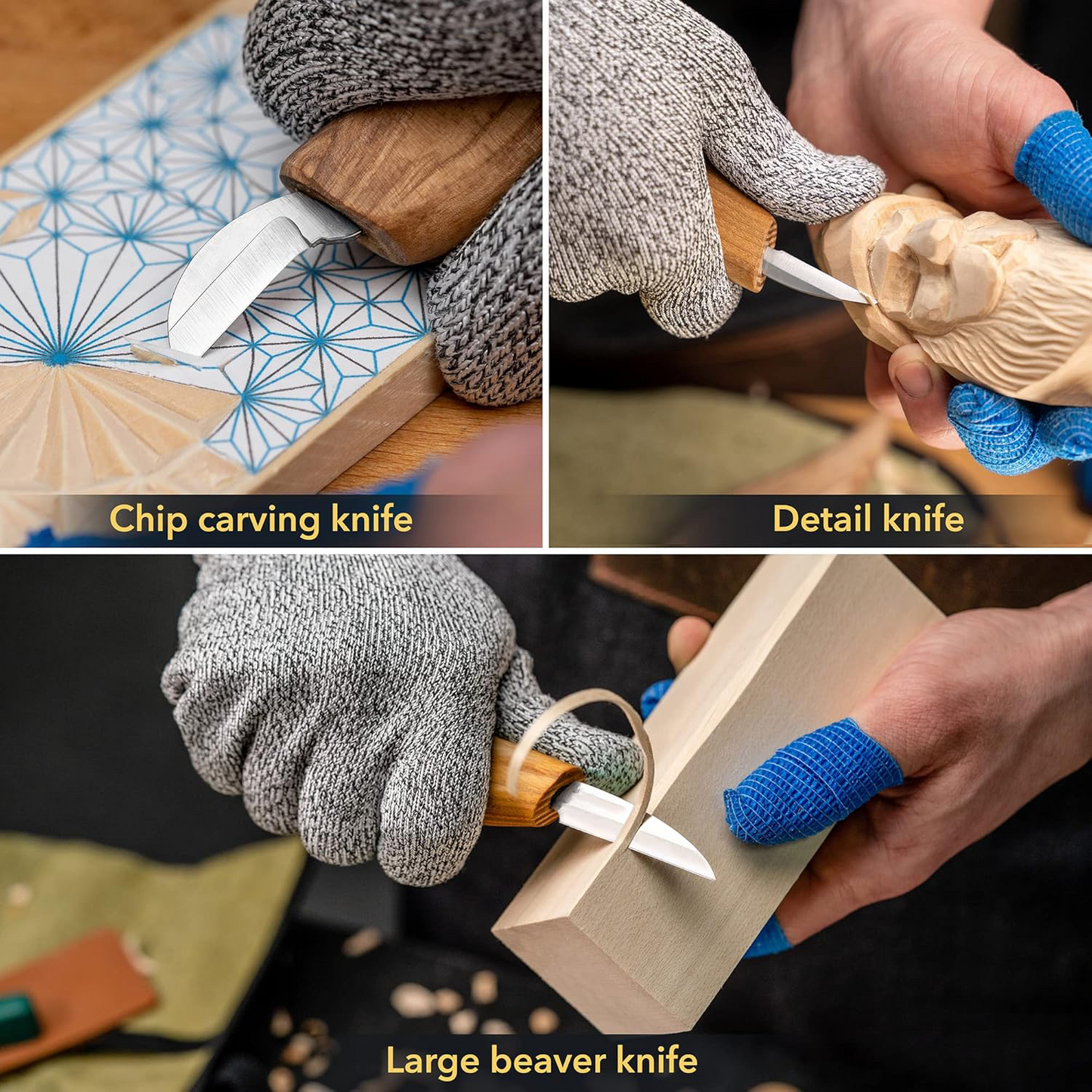 Wood Carving Knife Kit – Complete Whittling Set for Beginners & Kids