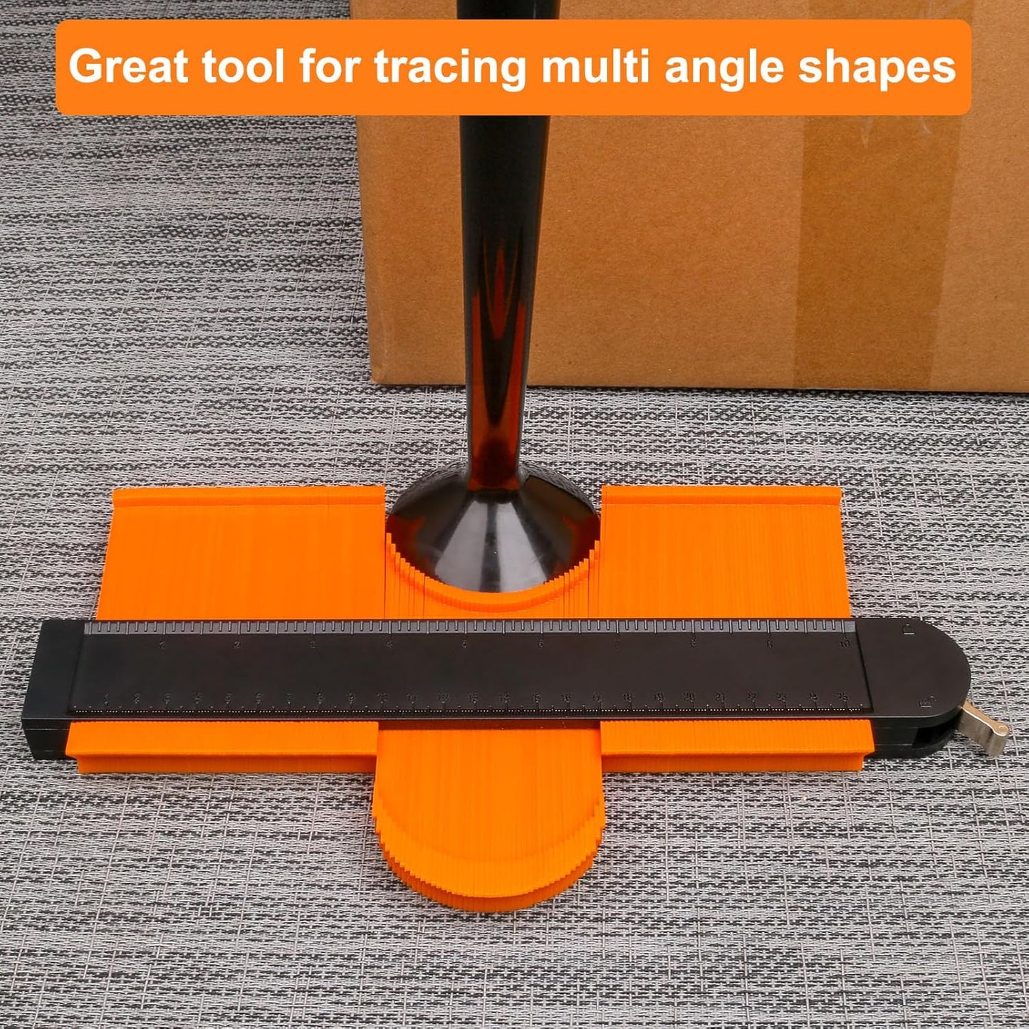10-Inch Plastic Contour Gauge – Precise Profile Duplication Tool