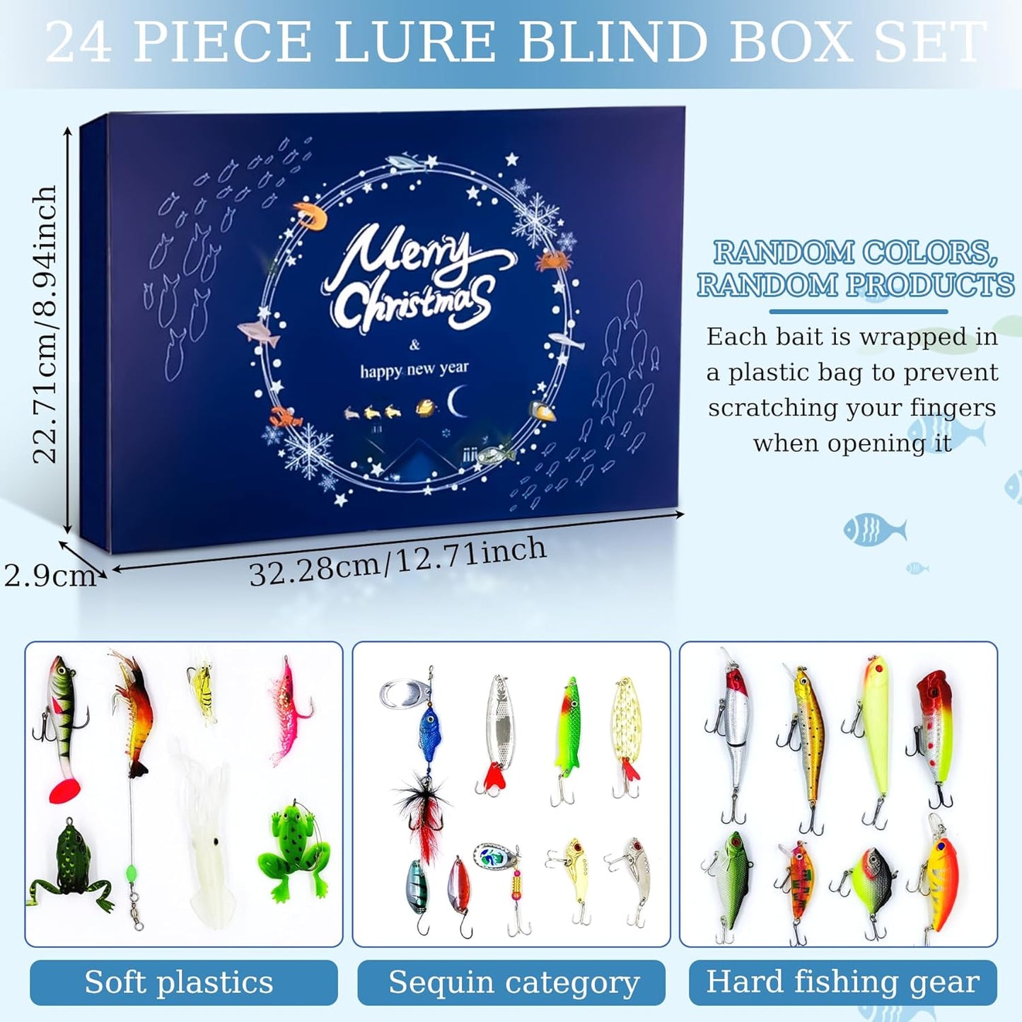 2025 Advent Fishing Calendar – 24 Days of Fishing Lures