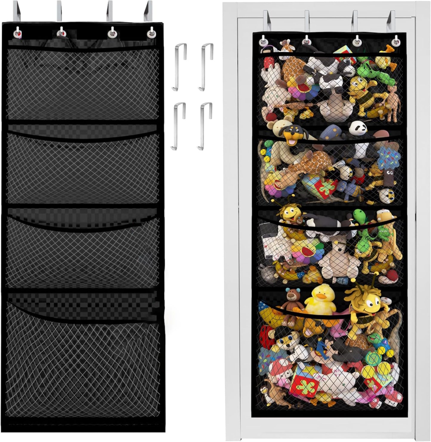 Plush Toy Storage Bag – Over-the-Door Hanging Organizer