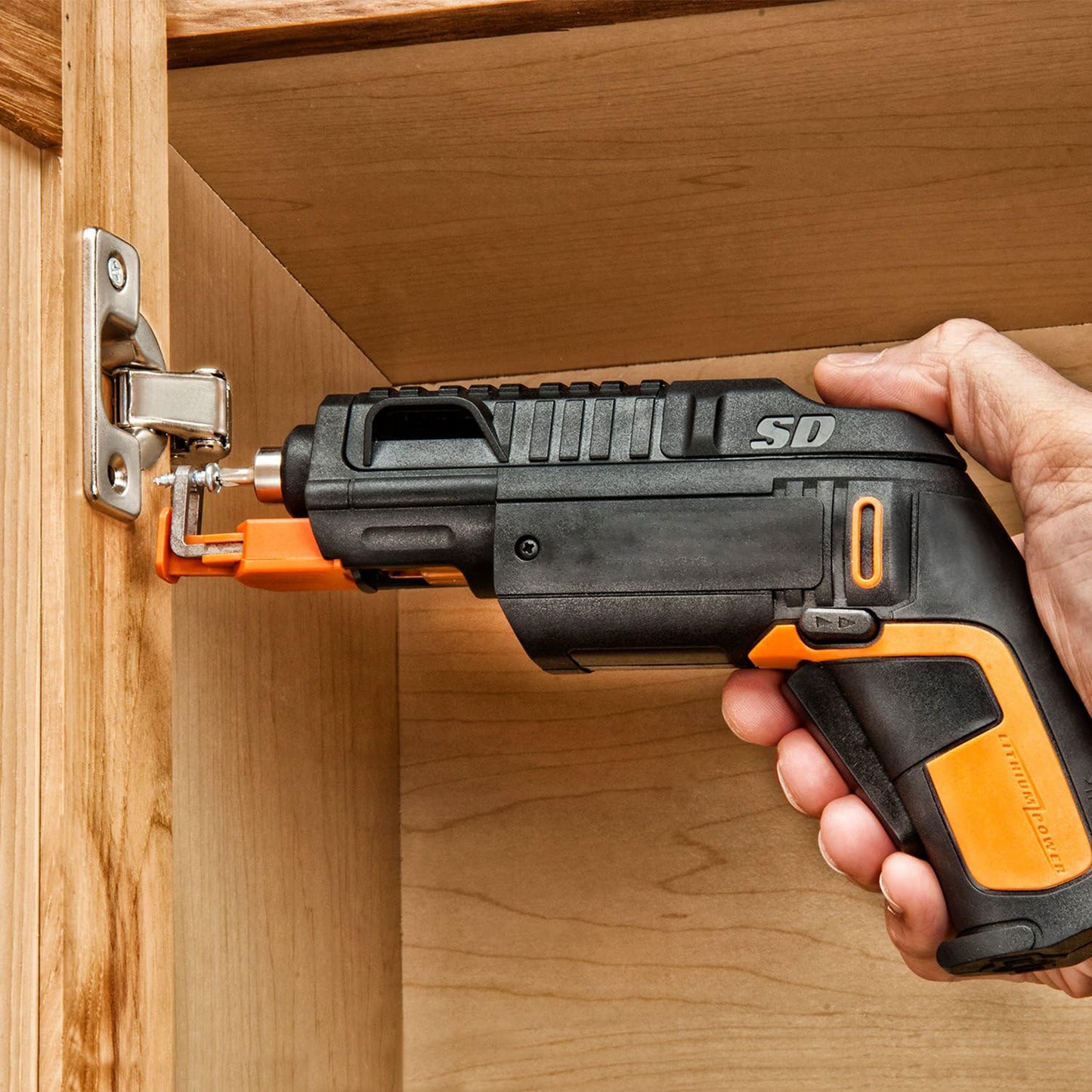 Rechargeable Cordless Electric Screwdriver Kit with Quick-Change Bit Cartridge, 6 Driver Bits