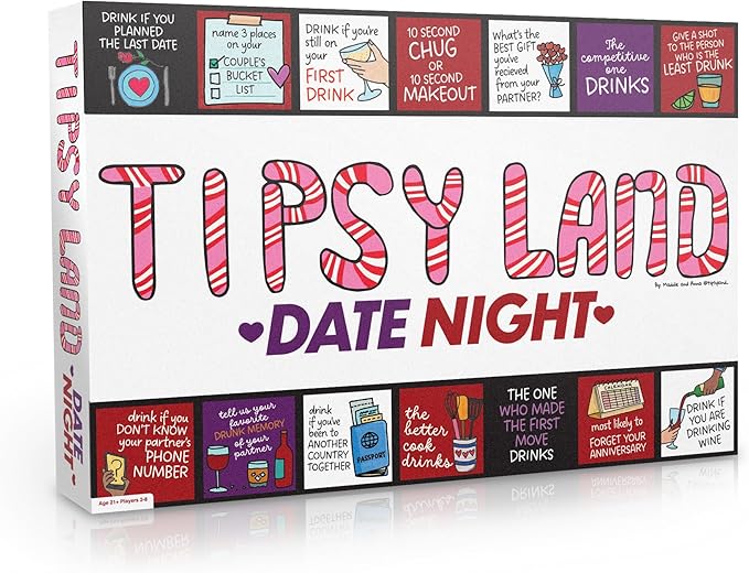 Tipsy Land Drinking Party Board Game – Fun Monopoly-Style Adult Drinking Game