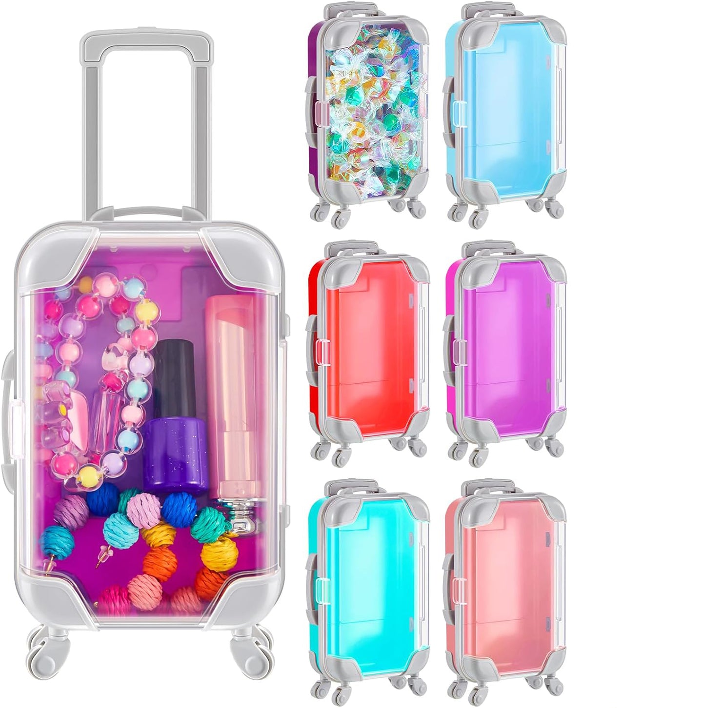 Mini Travel Suitcase Party Gift Boxes – For Candy, Cosmetics, Jewelry, Girls’ Birthday, Cruise, Wedding