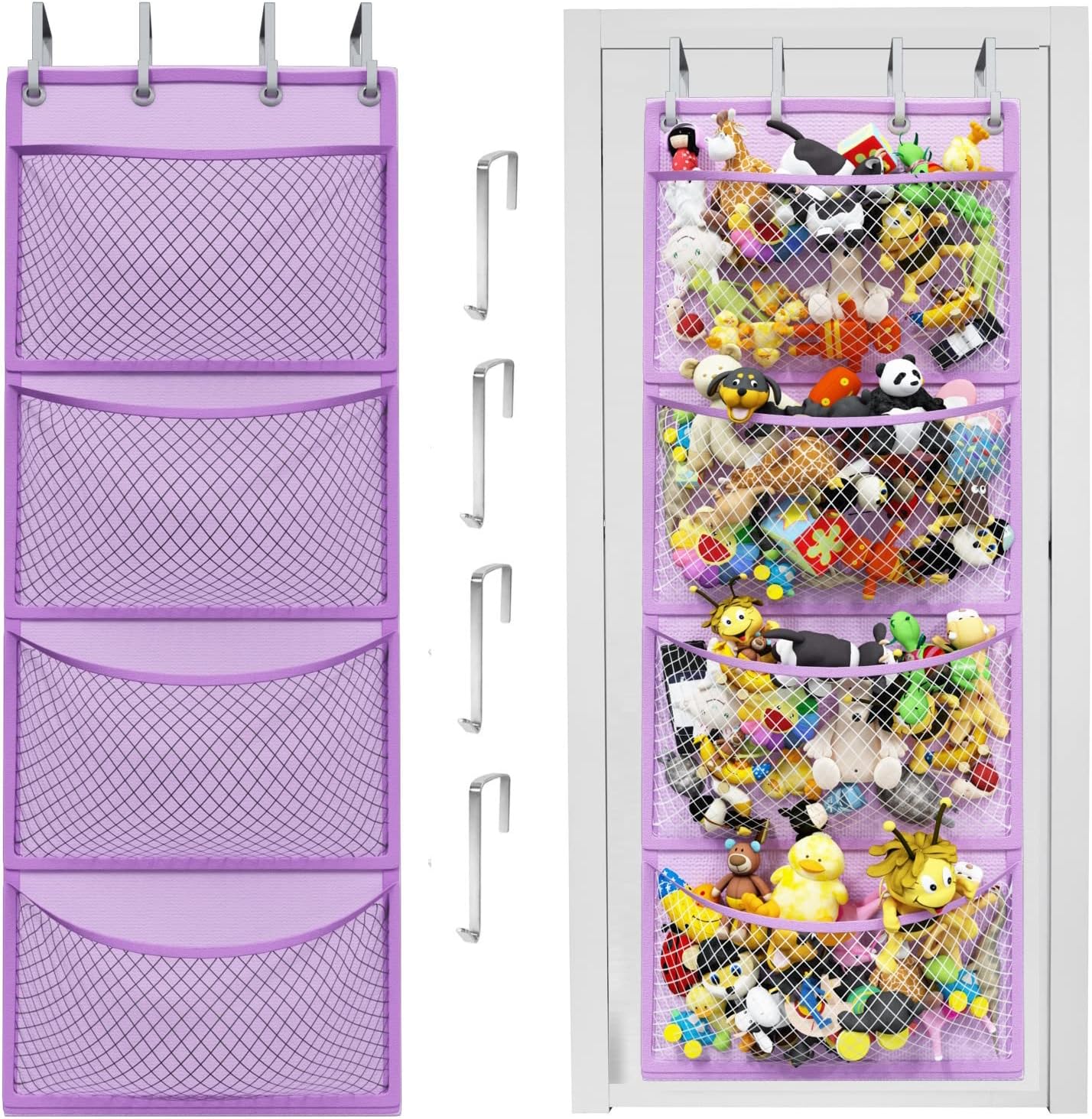 Plush Toy Storage Bag – Over-the-Door Hanging Organizer