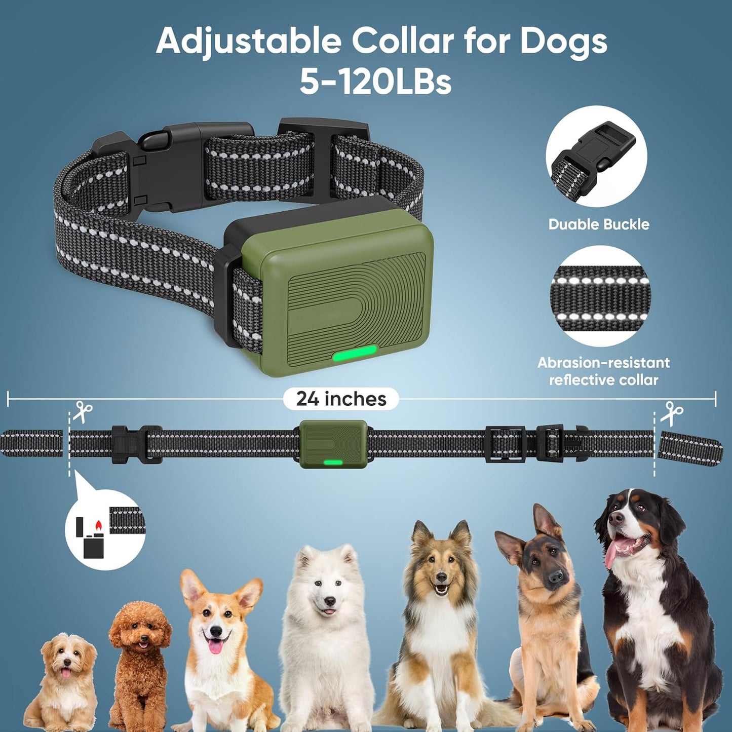 Dog Shock Collar for 2 Dogs – 4500FT Training e-Collar