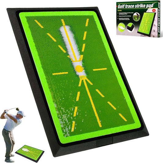 Golf Hitting Mat – Swing Path Feedback Training Mat for Indoor & Outdoor Practice