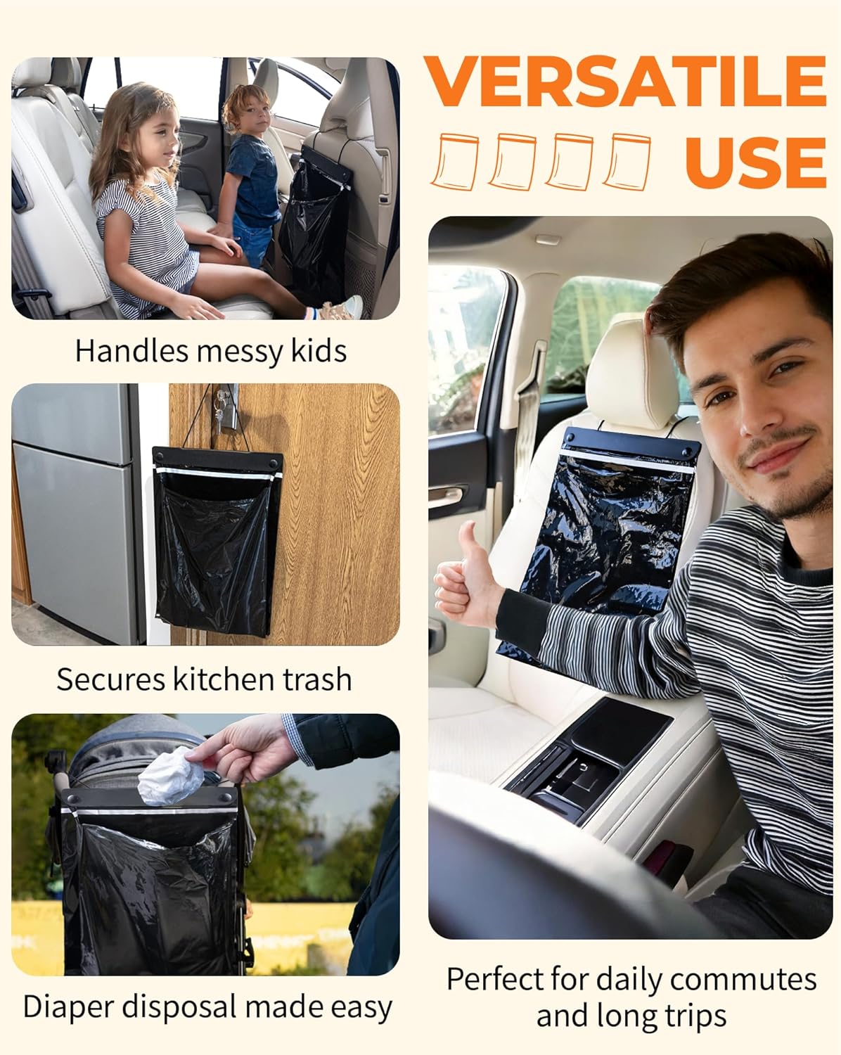 Disposable Car Trash Bags – Leakproof, Odor-Sealing & Recyclable