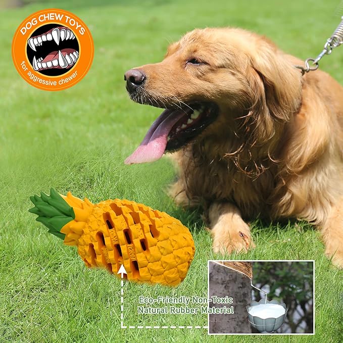 Pineapple Shaped Dog Chew Toy – Mini | Healthy Chewing, Fun and Engaging