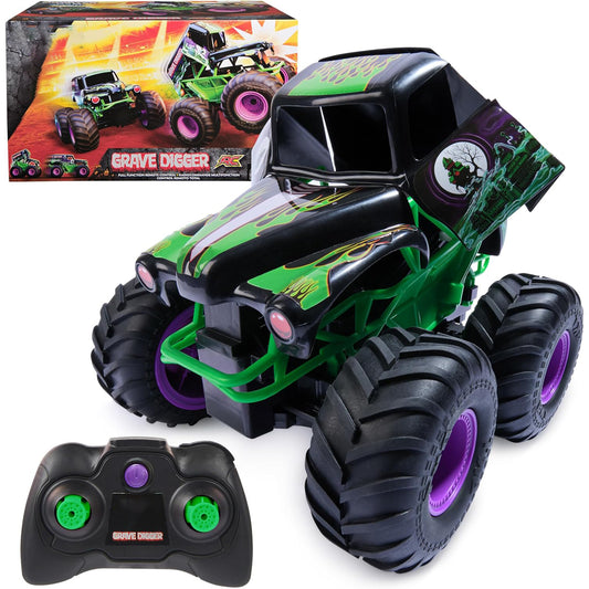 1:15 Scale RC Monster Truck – Grave Digger Remote Control Toy with Crash