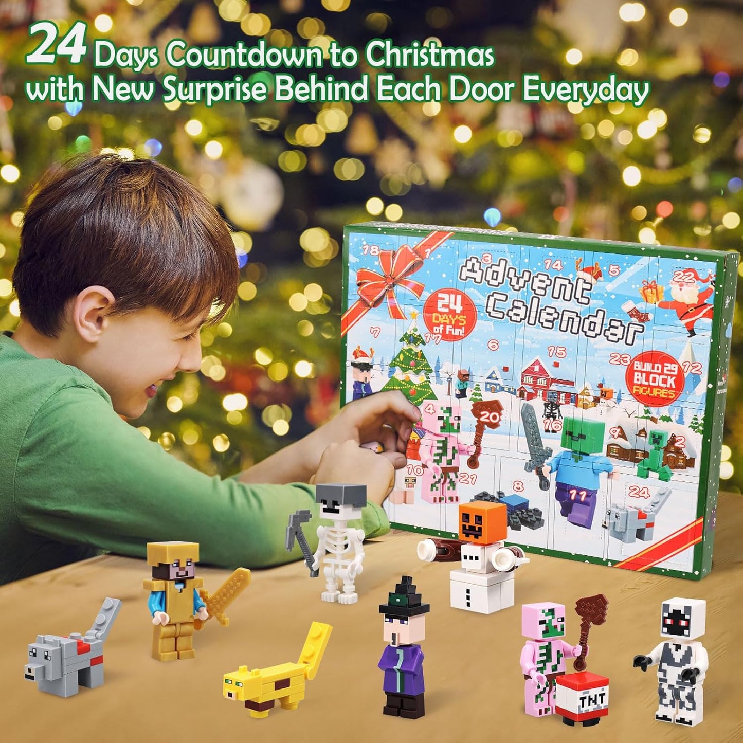 2025 Christmas Advent Calendar – 24-Day Countdown with 29 Toy Figures