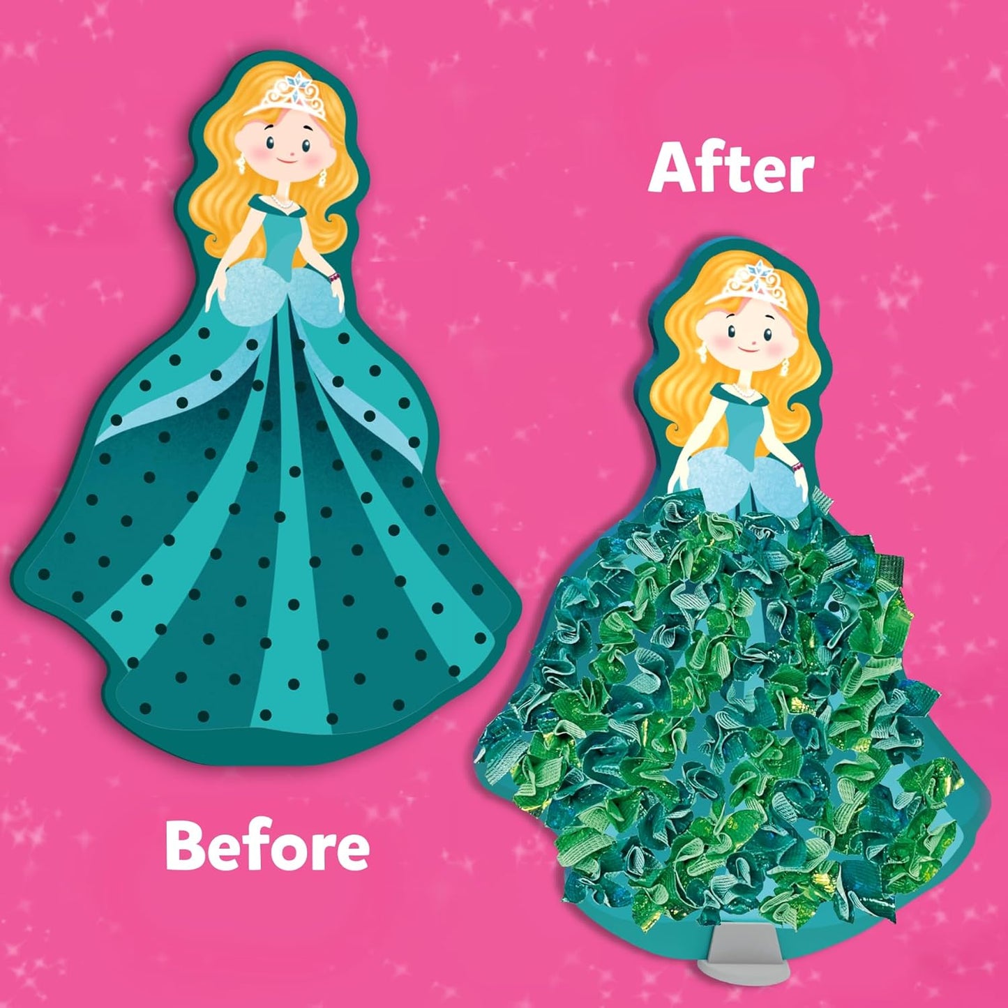 Poke-in Art – Magical Princesses, Mess-Free Creative Fun for Kids