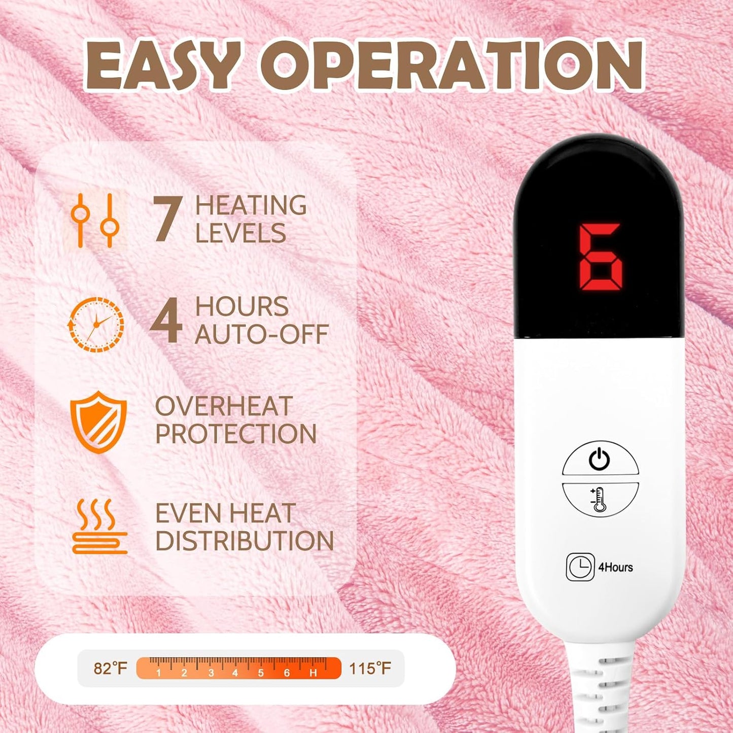 Wearable Heated Blanket with Sleeves & Foot Pocket – Electric Throw