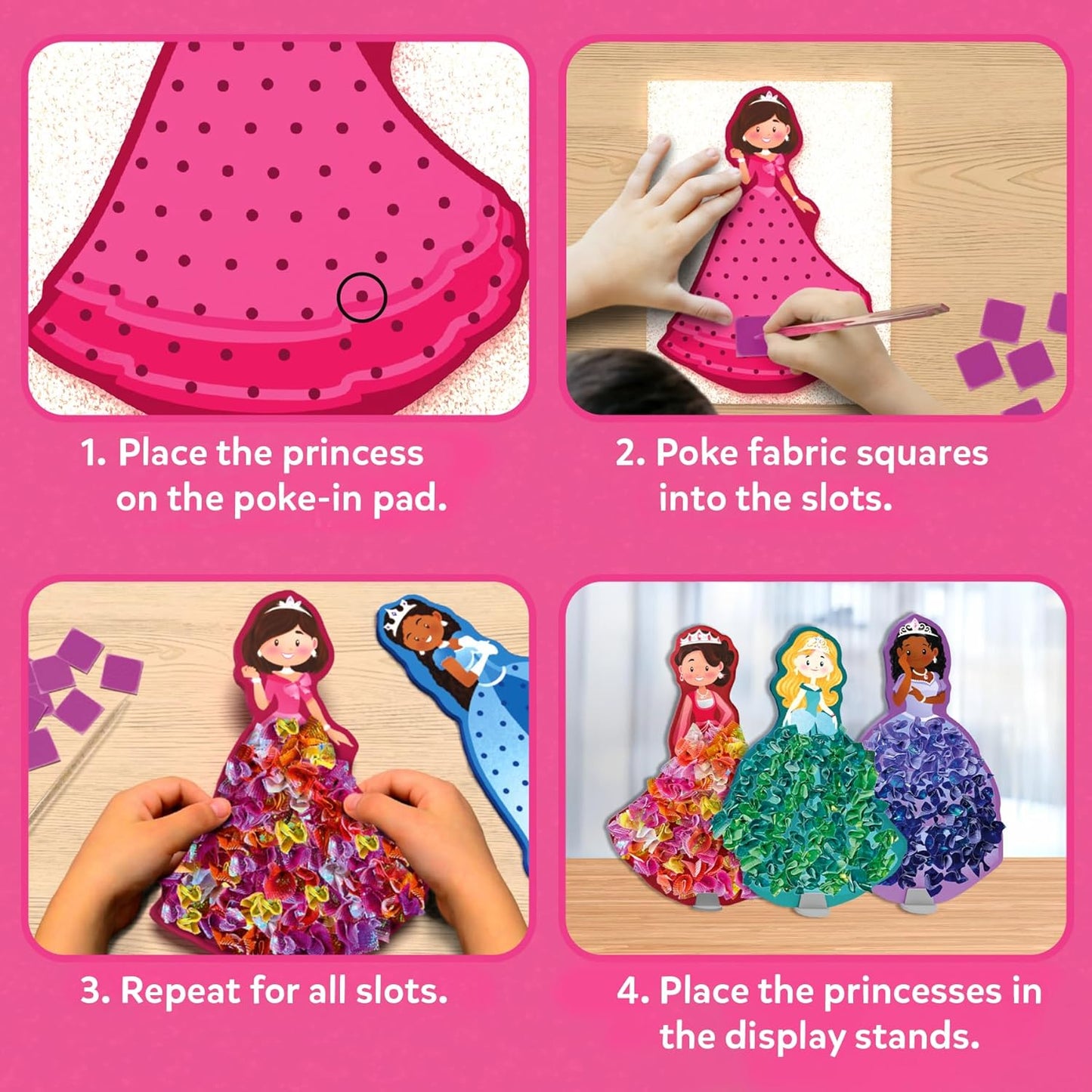 Poke-in Art – Magical Princesses, Mess-Free Creative Fun for Kids
