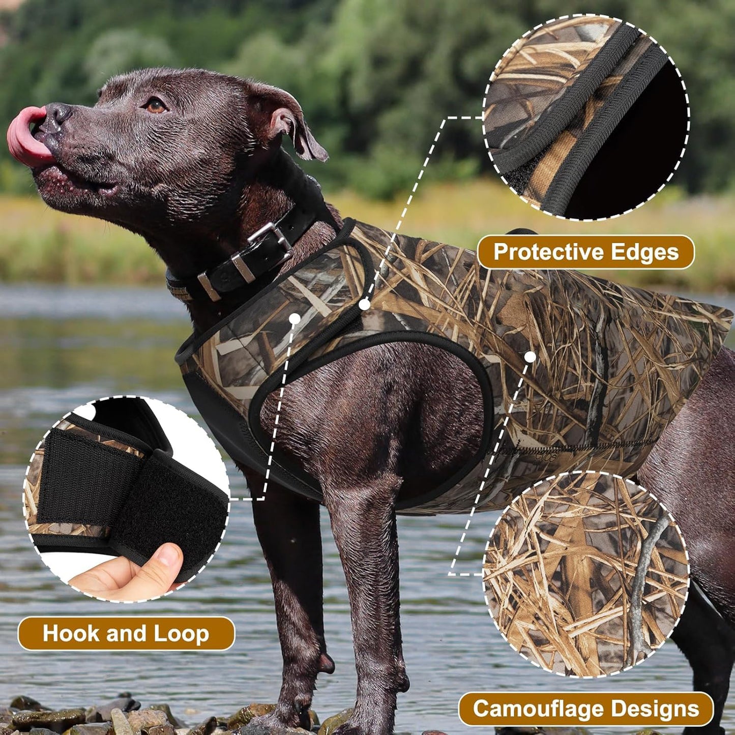 Adjustable Neoprene Hunting Vest for Dogs – Waterfowl, Jungle, and Duck Hunting Gear