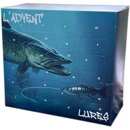 Fishing Advent Calendar – Lure Gift Set for Christmas, Perfect Holiday Gift for Anglers