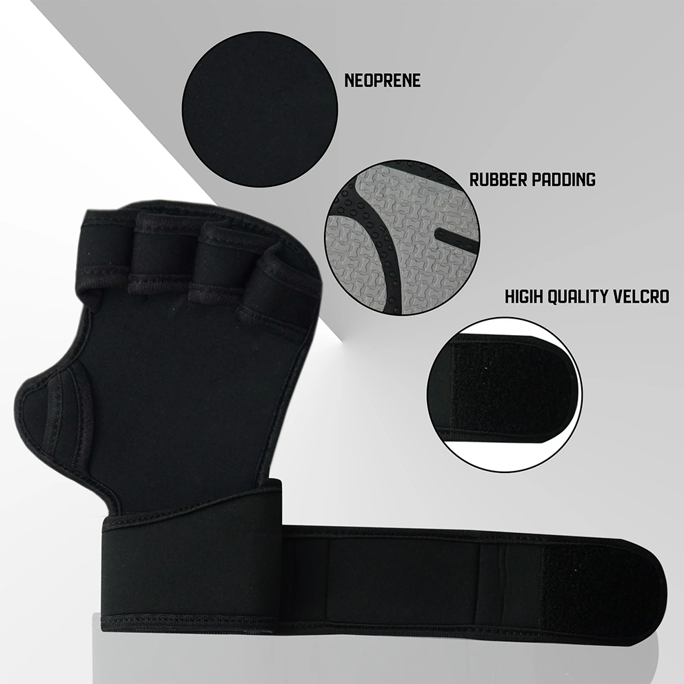 Weightlifting Gloves with Wrist Wraps – Full Palm Protection & Superior Grip