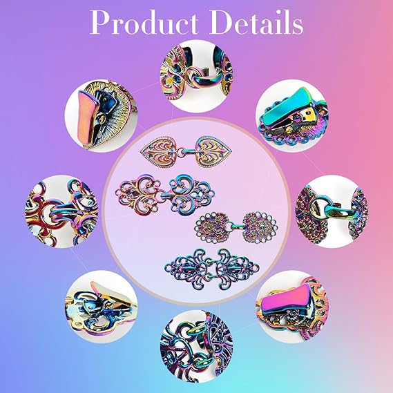 Vintage Shirt Dress Sweater Cardigan Shawl Cape Clips for Women