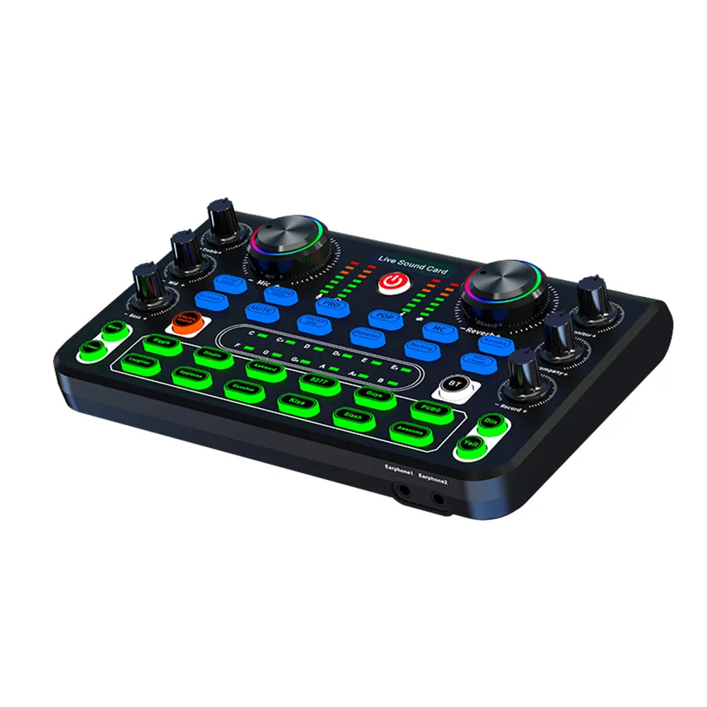 Studio Audio Mixer – 4-Channel Mixing Console for Live Sound, Recording & Karaoke