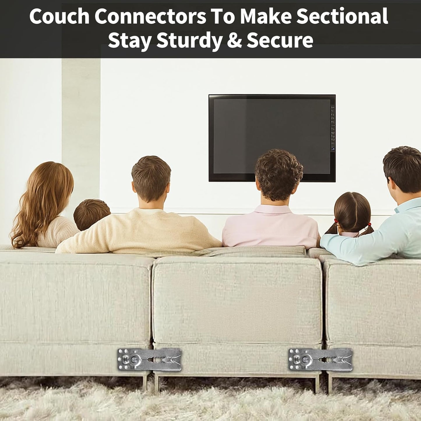 Sofa Snap Sectional Couch Connector with Screws