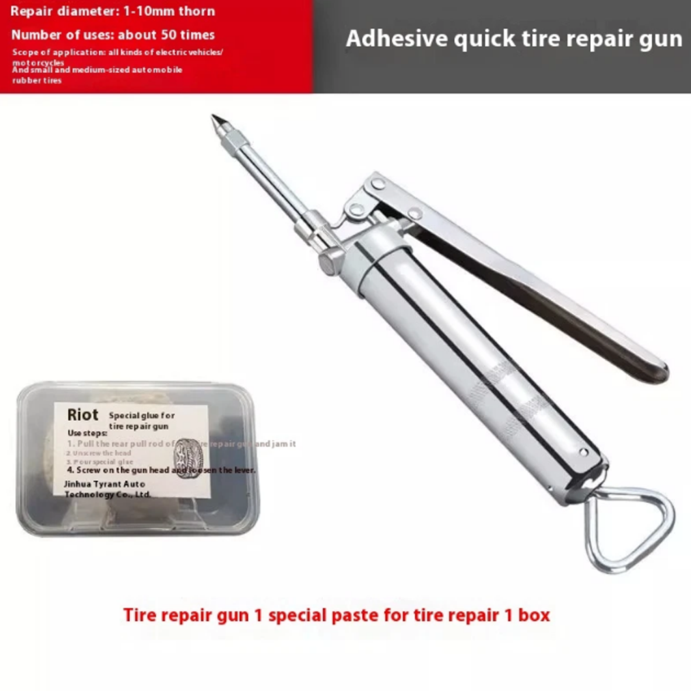 Tire Repair Gun Car Tire Quick Repair Set Internal Rubber Strip Emergency Tool-