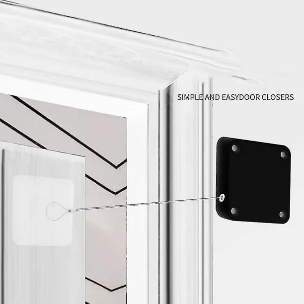 Self-Adhesive Automatic Door Closer – Quiet & Durable