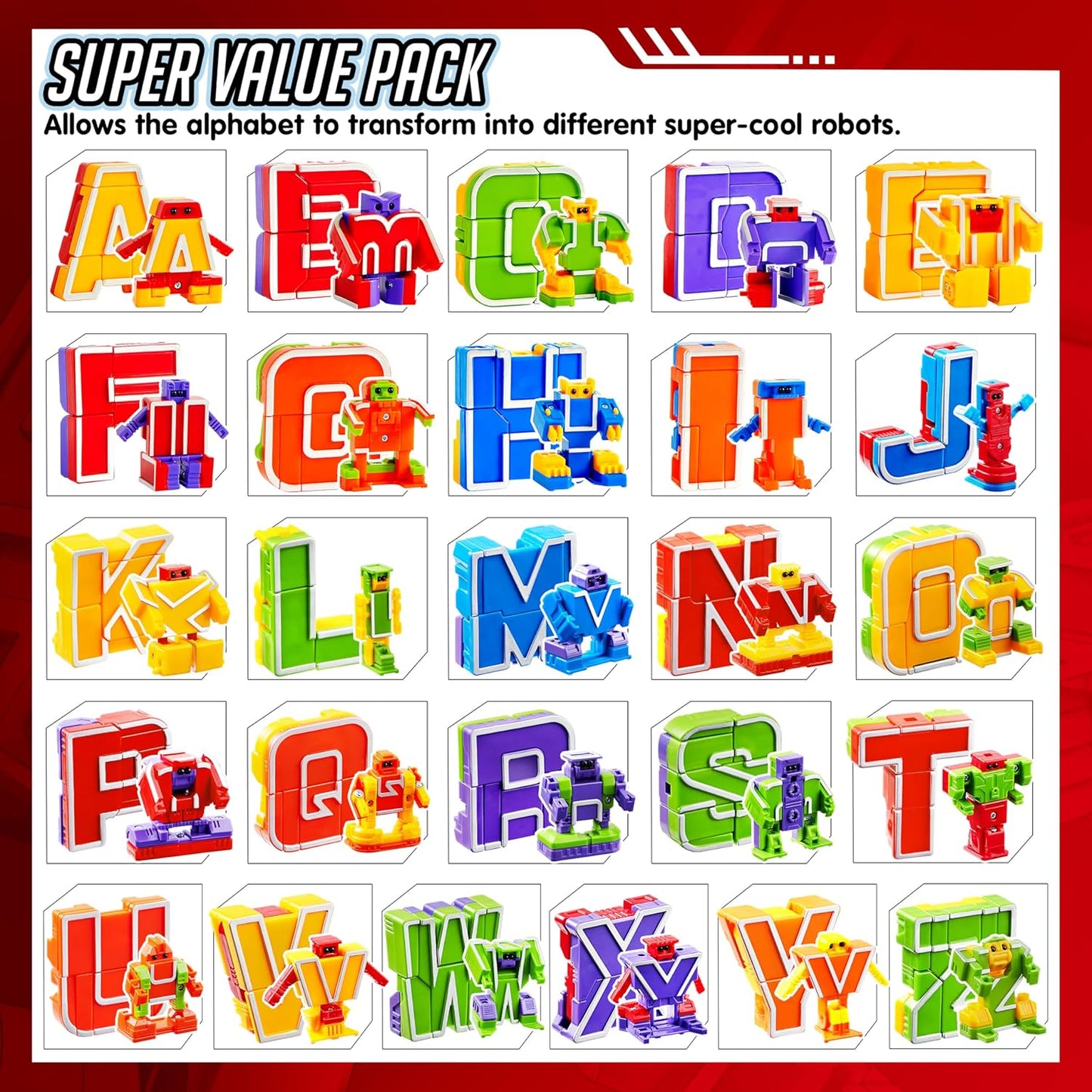 Alphabet Robots Toys for Kids – ABC Learning, Alphabots, Educational Toy for Toddlers