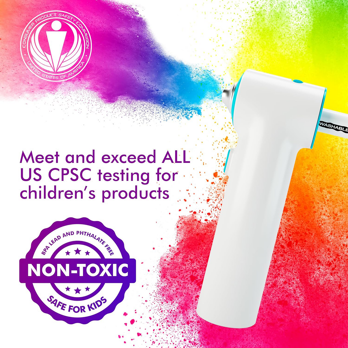 Children's Airbrush Marker Set – Creative DIY Art Kit with Washable Markers & Stencils