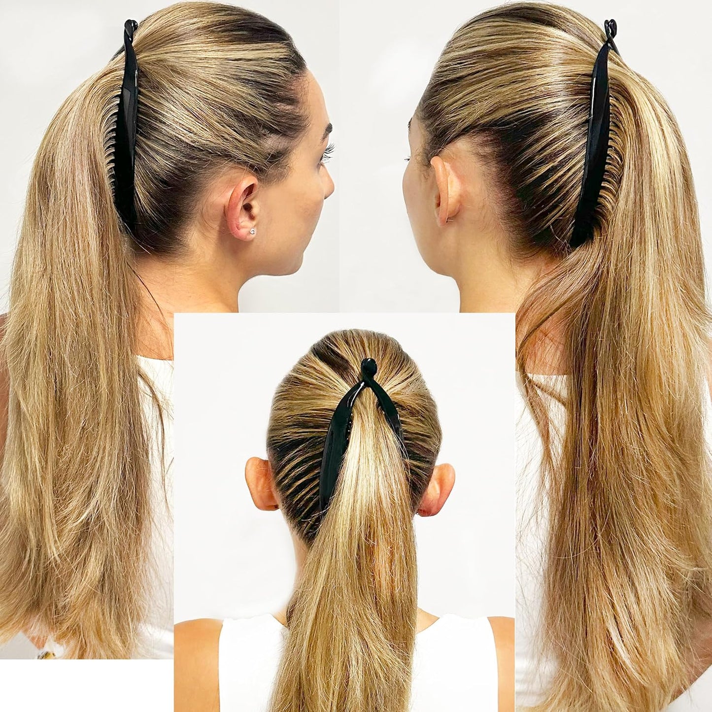 French Banana Hair Clip – Classic Interlocking Hair Comb for Thick Hair