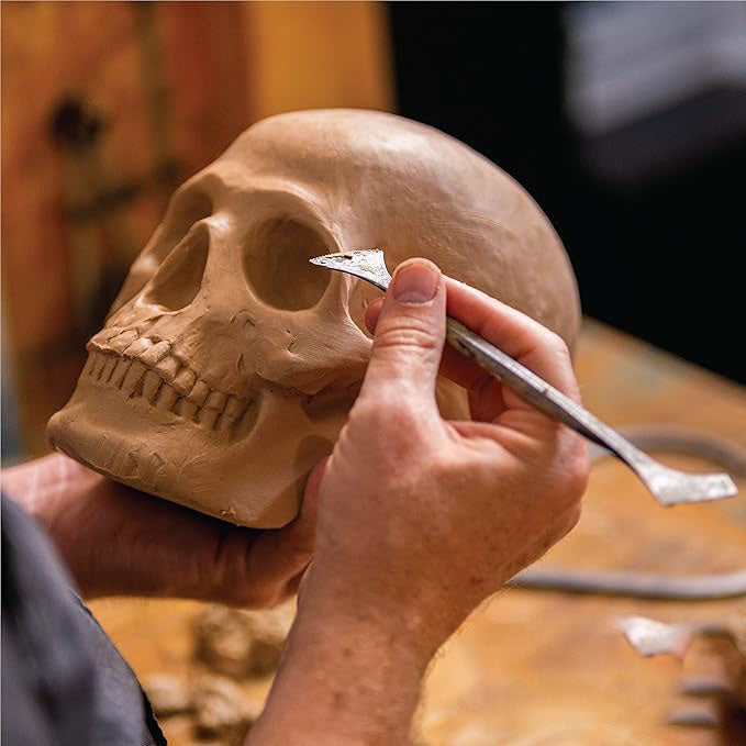 Ceramic Fireproof Skull – Perfect for Halloween Decor | Available in Black & White | Ideal for Fire Pits, Fireplaces, and Campfires | High-Temperature Ceramic | Compatible with Gas Fires