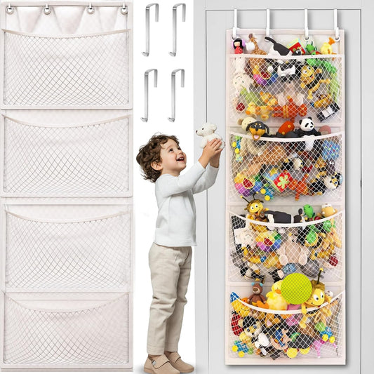 Plush Toy Storage Bag – Over-the-Door Hanging Organizer