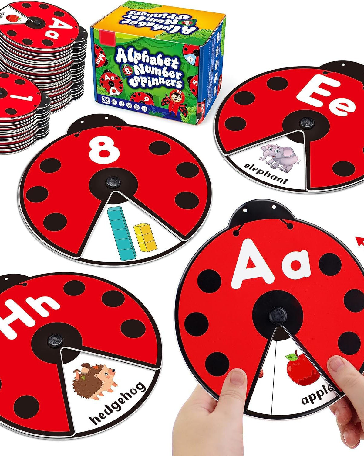 Montessori Alphabet & Number Learning Toy – Ladybug Game