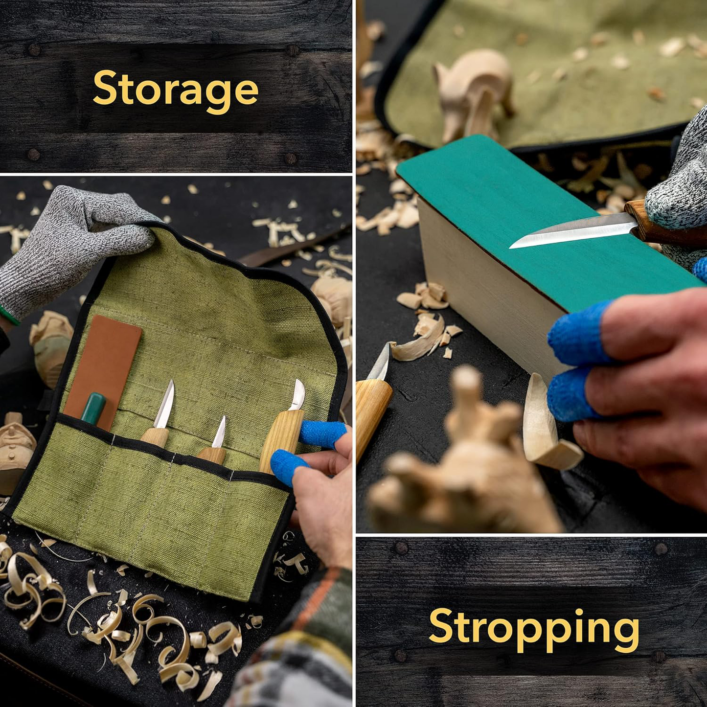 Wood Carving Knife Kit – Complete Whittling Set for Beginners & Kids