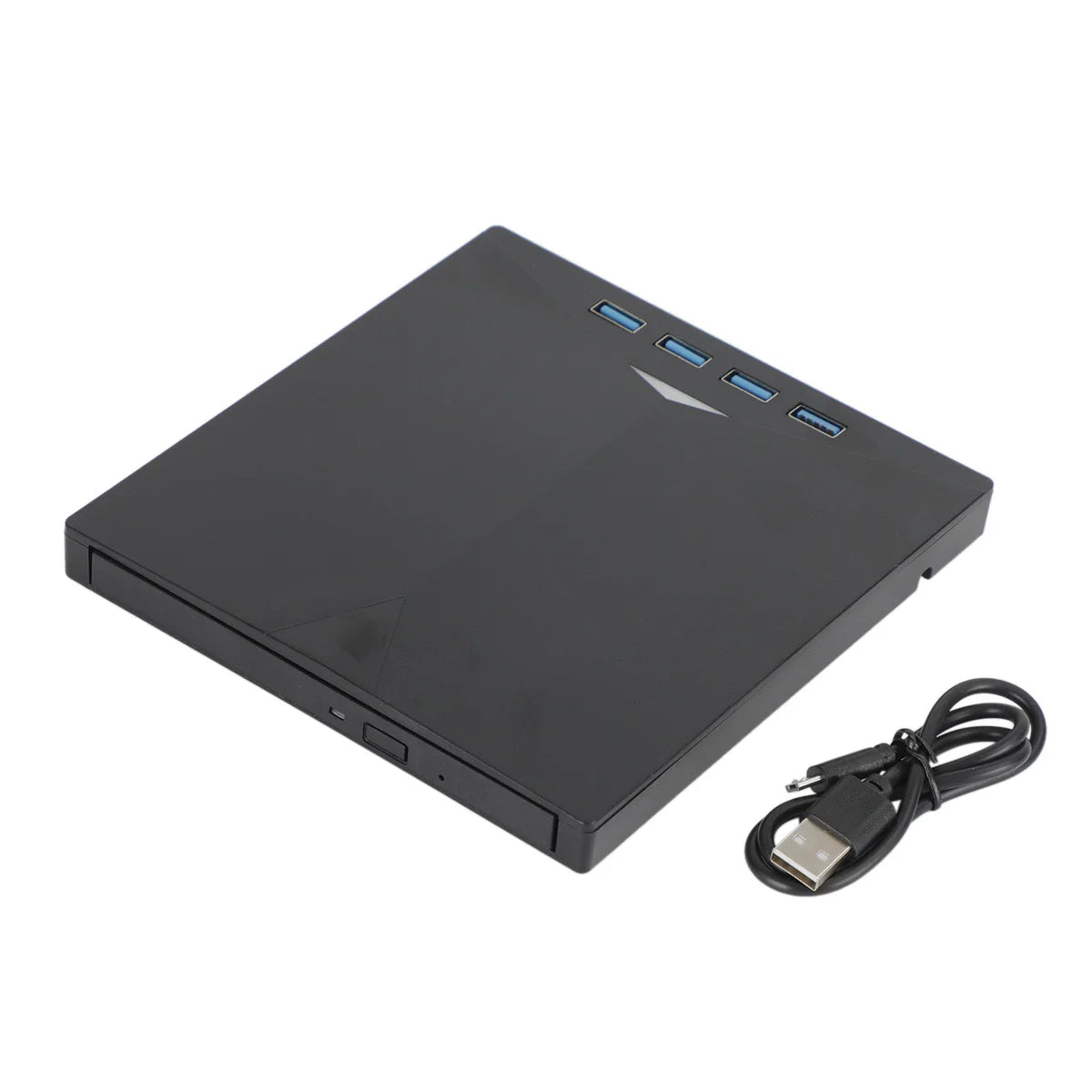 External DVD Drive – 7-in-1 Portable USB 3.0 CD/DVD Player & Burner with Type-C Hub