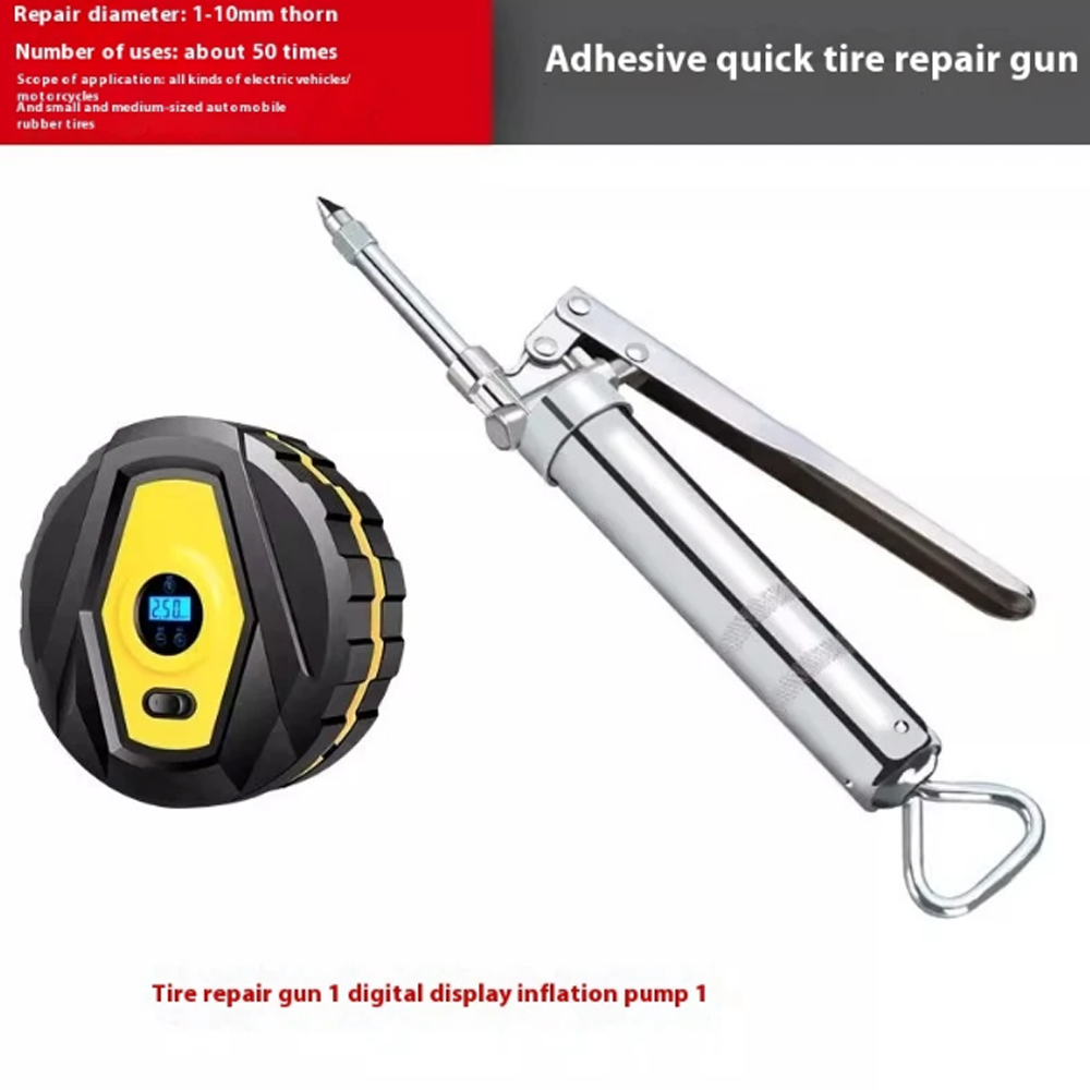Tire Repair Gun Car Tire Quick Repair Set Internal Rubber Strip Emergency Tool-
