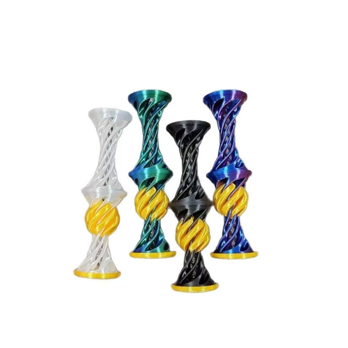 3D Printed Spiral Stress Relief Toy | Ejectable Decompression Toy for Focus & Fun