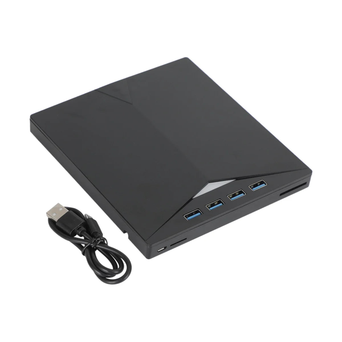 External DVD Drive – 7-in-1 Portable USB 3.0 CD/DVD Player & Burner with Type-C Hub
