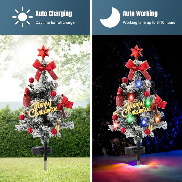 Solar Christmas Tree Stake Lights